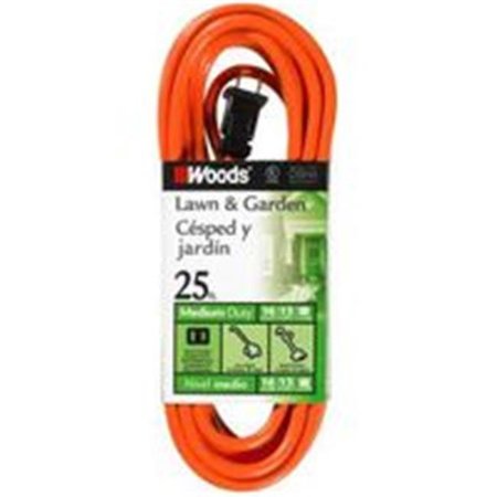 SOUTHWIRE Coleman Cable Inc. Cord Ext Outdoor 16/2X25Ft Org 722 4725586